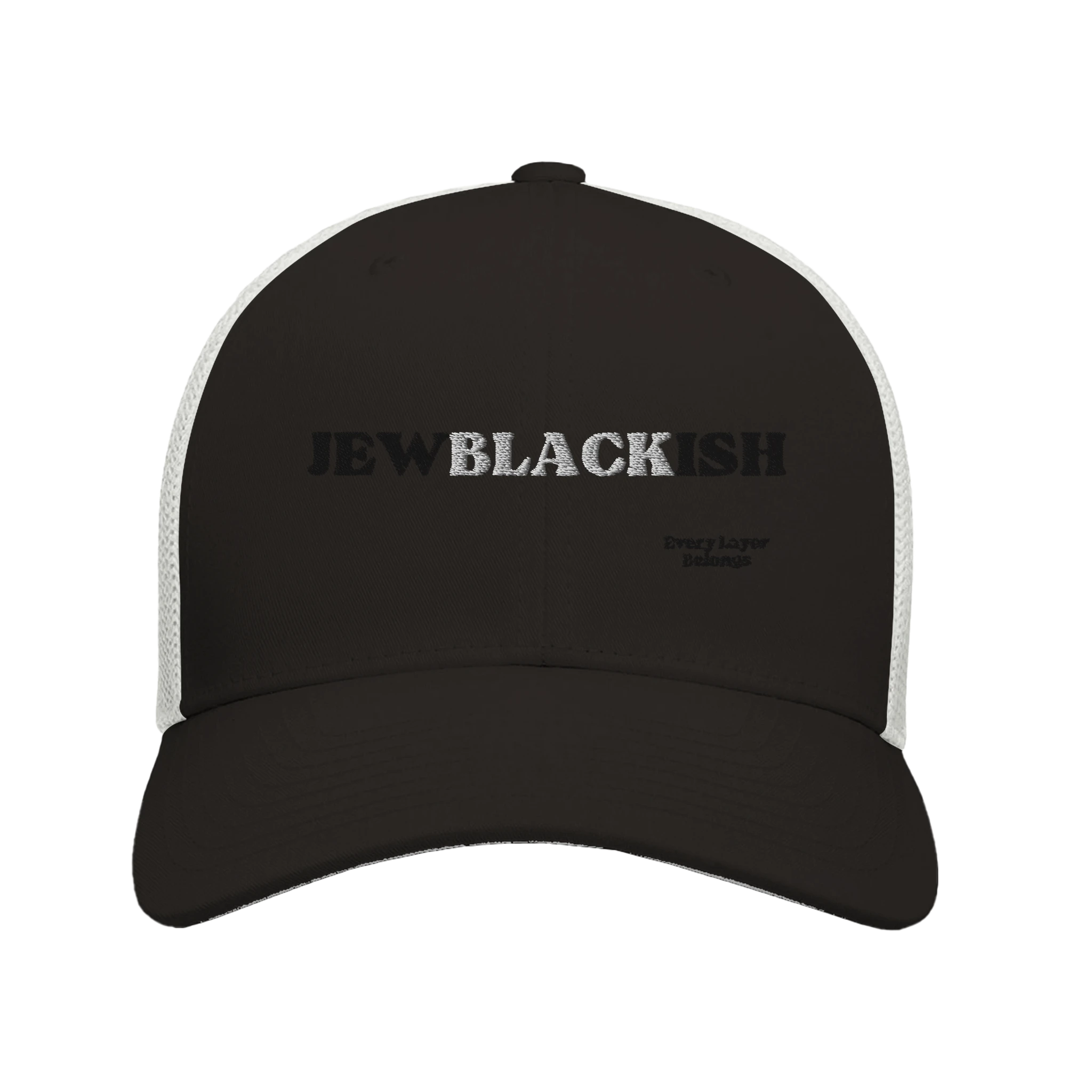 JewBlackish Contrast Trucker Trucker Cap |